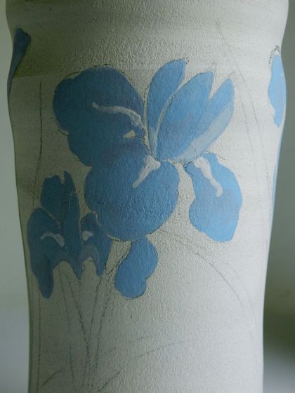 blue iris in progress