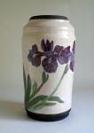 wine iris vase