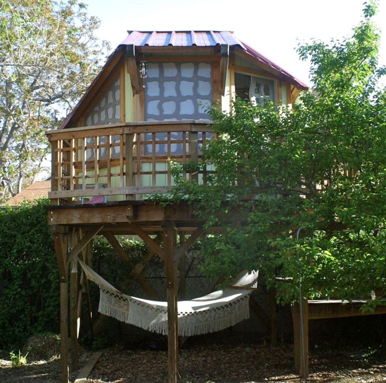 The treehouse came along in 2009, thanks to a talented carpenter builder.