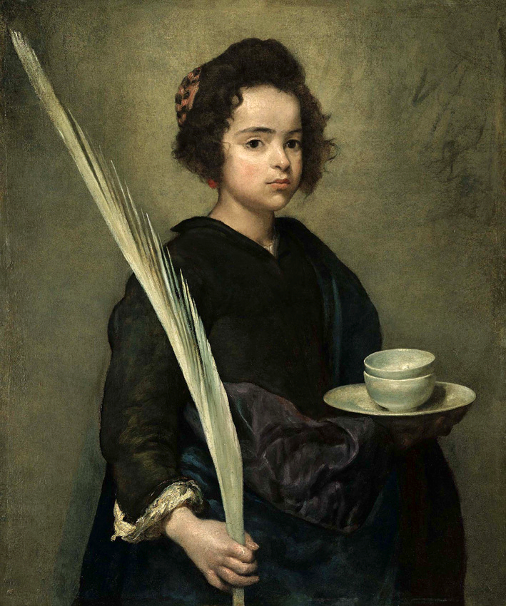 Saint Rufina, by Velázquez. See the resemblance?? She's even carrying a giant feather!