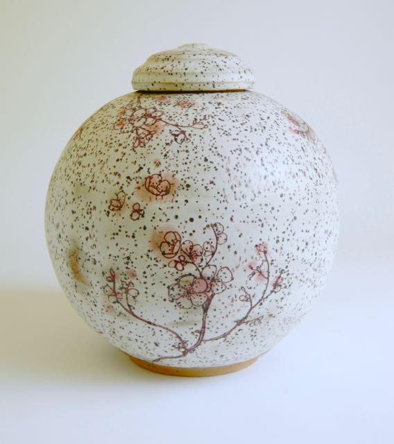 large ceramic flower urn