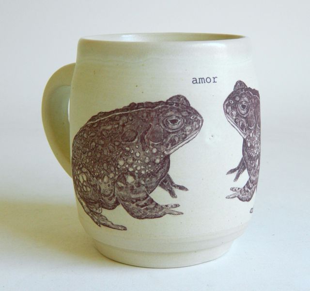 ceramic toad mug