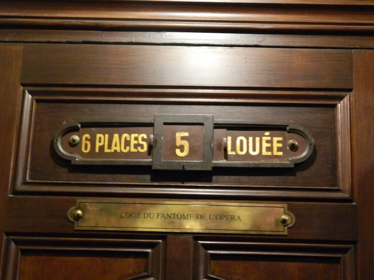 This box for the Phantom was added about five years ago because tourists kept asking where it was.