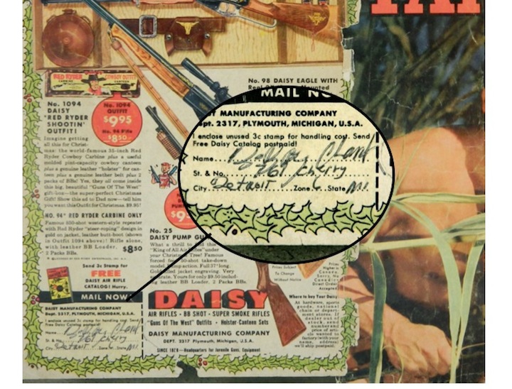 Fortunately for her, Debby Cloud (?) didn't order this catalogue. Could've put one of her kids' eyes out.